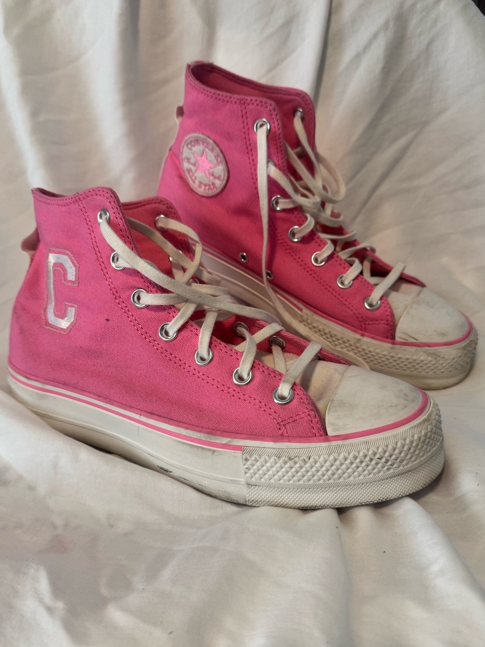 Converse Pink High-Top All Star Sneakers